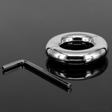 2023 New Cockrings Stainless Steel Scrotum Ring Metal Locking Cock Ring Ball Stretchers for Men Stretcher Testicular Restraint