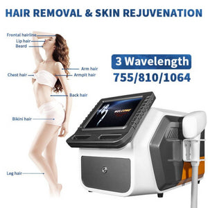 Laser Machine Professional Three Waves 755nm 810nm 1064nm Diode Hair Removal133