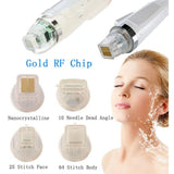 2023 Rf Equipment Fractional Machine Disposable Replacement Gold Head Micro Needle Cartridge Tips Microneedling Skin Care Wrinkle Removal