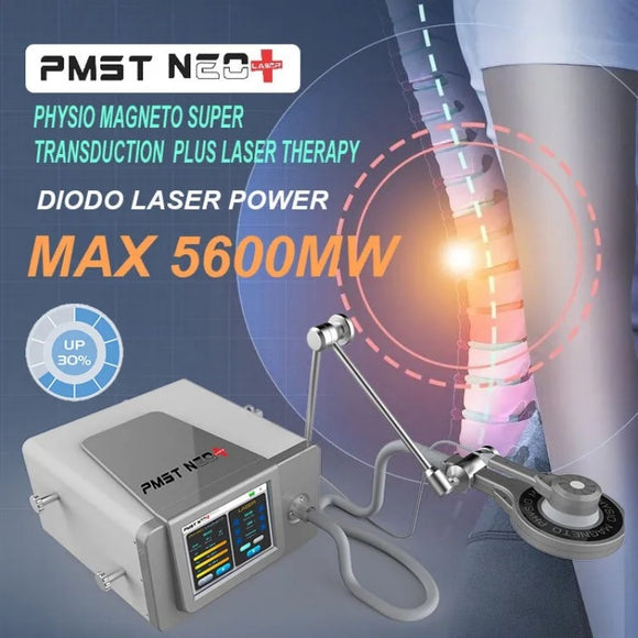 Rehabilitation Center Use Magnetic and Laser Therapy for Sport Injury Pain Relief Pmst Neo Plus Physio Magneto Extracorporeal Physiotherapy Machine