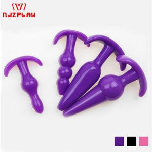 Classic Backyard Gem Silicone Anal Plug Flirting Adult Sex Supplies Red Pink Purple Black Male and Female Sex Toys353