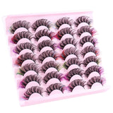 Thick Curled Colorful Eyelashes Soft Light Delicate Handmade Reusable Multilayer 3D Fake Lashes Natural Lash Extensions Makeup Accessory For Eyes