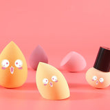 Sponges Applicators Cotton New Arrival Mushroom Head Beauty Egg Set Gourd Puff Box 2 In 1 Wet and Dry Makeup Cosmestic Tools240