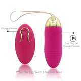 Wireless Remote Control Rechargeable Silicone Vibrate Egg Jump Egg Waterproof Clitoral Stimulation Sex Toy for Women