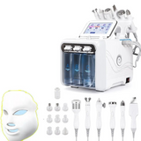 H2 02 Small Bubble Hydro Oxygen Sprayer 7 In 1 Beauty Microdermabrasion Aqual Peel Facial Machine with Led Mask