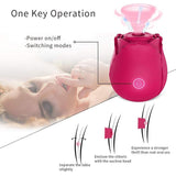 Rose Vibrator Clitoral Sucking Intense Suction Tongue Lick Clit Stimulator Nipple Massager Sex Toys for Woman