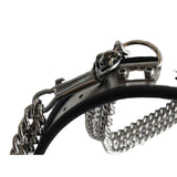 Chastity Devices Stainless Steel Bra T-Model Fully Adjustable Lockable Female Chastity Belt with Ankle Restraint Anklecuff Bondage