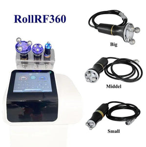 360 Roller Rf Slimming Arm Leg Massage Cellulite Removal Radio Frequency Beauty Device Facial Wrinkle Remover Skin Rejuvenation Light Therapy Machine