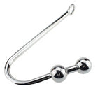 2023 Stainless Steel Double Ball Anal Hook for Adult Novelty Adult Metal Butt Plug Toys Sex Products