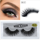 Custom False Lashes Mink Fur 3d Mink EyeLashes Eyelash Messy Extension203