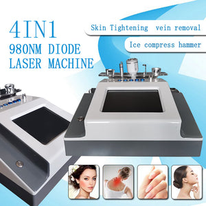 4 in 1 980 nm Blood Vessels Removal / Nail Fungus Removal / Body Physical Therapy Vascular vein Machine