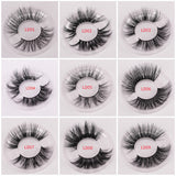 100% 25mm Lashes 3D False Eyelashes Crisscross Natural Fake Makeup Mink Extension Eyelash203