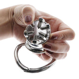 Stainless Steel Chastity Cage with Arc-shaped Cock Ring BDSM Toys Bondage Fetish