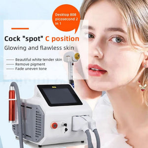 808 Diode Laser Hair Removal Machine Picosecond Freckles Pico Tattoo Removal Carbon Peeling Device188