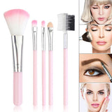 Makeup Brushes 5Pcs/Set Women Girl Brush Set Tools Eye Shadow Powder Eyebrow Ma367