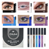 DNM Colored Mascaras 6Pcs Set Mascara Waterproof Colorful Eyelashes Charming Long lasting Cruelty Free Vegan Volume for Color Eyelash Eye Makeup Blue Purple277