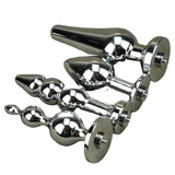 New Arrival Electro Anal Butt Plugs Metal Gay Butt Beads Tail Four Size Toys Diy Shock Sex Toy Accessories for Sale