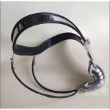 New Male Stainless Steel Lockable Adjustable BLACK Chastity Devices Belt with Penis Cage Cock Ring Cage Sex Toys for Men