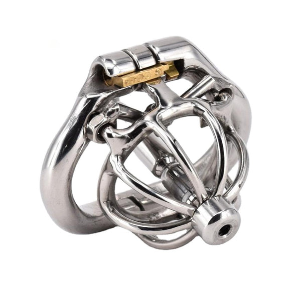 2024 Latest Design Super Small Chastity Devices Cage With Urethral Catheter Male Chastity Sex Toys For Men