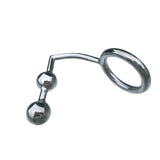 Adult Chastity Belts Toys Anal Hook Double Balls Penis Ring 2 Kinds Size Stainless Steel Bondage Gay Sm Game Tail Plug