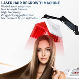 Scalp Low Level Laser Hair Growth Machine with Hair Analyser for Face Wrinkles Removal 670nm Diode Growth Machine For Hair Loss