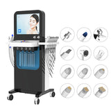 EMS RF Ultrasonic Skin Scrubber Machine Microdermabrasion Hydra SPA Skin Pore Cleaning Facial Beauty Machine