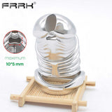 2023 Chastity Devices FRRK Metal Chastity Cage 37mm Large Erect Denial Cock Lock Device BDSM Kinky Sex Toys for Male Prison Bird Bondage Penis Belts Ce