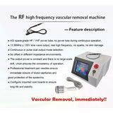 Facial Redness 50W High Intensity Spider Vein Removal Machine RF Varicose Veins Vascular Removal Machine