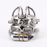 New Arrival Chastity Devices Male Chastity Spikes Stainless Steel Spiked Cock Cage Penis Locking for Men Bondage Rings with 6 Screws