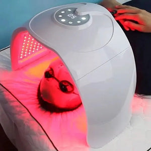 7 Color Pdt Photon Led Light Therapy With Steamer Nano Face Red Light Therapy Device Spa Equipment Infrared Face Mask