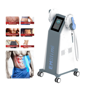 2 Handles EMS Slim Slimming Machine Emslim Electromagnetic Muscle Building Fat Burning Machine Ultrashape Devices for Salon