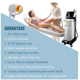 High Quality Laser 808nm diode painless hair beauty salon use skin rejuvenation laser treatment 755nm 808nm 1064nm