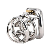 New Arrival Chastity Devices Male Chastity Spikes Stainless Steel Spiked Cock Cage Penis Locking for Men Bondage Rings with 6 Screws