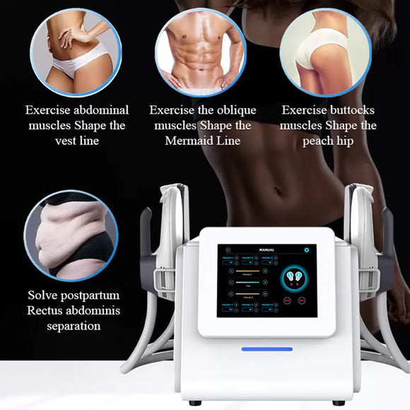 EMSlim Cellulite Fat Removal HIEMT slimming Emslim Body Contouring Machine High Intensity Beauty Equipment With 4 Handles Can Work Together