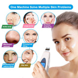 New Ultrasonic Facial Skin Scrubber Ion Deep Face Lifting Cleaning Peeling Rechargeable Device Beauty Care Instrument