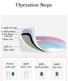 Tamax NA006 Chrome Pearl Shell Powder Nail Art Glitter Pigmentr Shiny Long Lasting Manicure Tip Decoration Gel Polish Dust