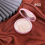 6 Colors Flower Glow Powder Diamond Bronze body Highlighter Face Makeup Brightening Highlighting Pressed