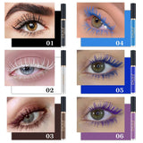 DNM Colored Mascaras 6Pcs/Set Mascara Waterproof Colorful Eyelashes, Charming Long lasting,Cruelty Free & Vegan Volume for Color Eyelash Eye Makeup (Blue Purple)