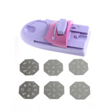 Nail Dryers Art Printer Machine DIY Portable Nail Stamping Manicure Tools with 6pcs Metal Stamp208