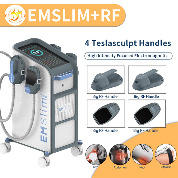 Slimming Machine 4 Handles Emslim RF EMS Slim Machines Electromagnetic Muscle Building Fat Burning Machine Ultrashape Device