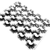 20 Pairs/Boxed 25mm Mixed Styles 3D Mink False Eyelashes Natural Long Lashes Handmade Wispies Bushy Fluffy Sexy Eye Makeup Tools272