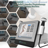 2023 Rf Equipment Health Gadgets Pain Relief Physical Therapy Ultrasound Machine 1Mhz To 3Mhz with 2 Ultrawave Handles