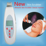 New Ultrasonic Facial Skin Scrubber Ion Deep Face Lifting Cleaning Peeling Rechargeable Device Beauty Care Instrument