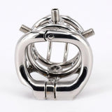 New Arrival Chastity Devices Male Chastity Spikes Stainless Steel Spiked Cock Cage Penis Locking for Men Bondage Rings with 6 Screws