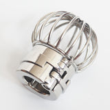 Stealth Lock Design Scrotum Pendant Stainless Ball Stretchers Cock Ring Locking Male Chastity Sex Toys