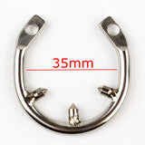 Chastity Devices Dormant Lock Design Short Male Stainless Steel Curve Cock Penis Cage W Silica Gel Catheter Chastity Belt Ring BDSM Sex Toy