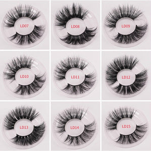 100% 25Mm Lashes 3D Mink Eyelashes False Eyelashes Crisscross Natural Fake Lashes Makeup 3D Mink Lashes Extension Eyelash