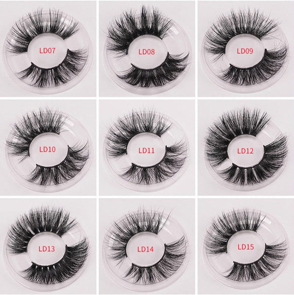 100% 25Mm Lashes 3D Mink Eyelashes False Eyelashes Crisscross Natural Fake Lashes Makeup 3D Mink Lashes Extension Eyelash