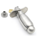 Stainless Steel Openable Stretching Anal Plug Beads with Lock Expanding Anus Butt Appliance Chastity BDSM Fetish Sex Toy