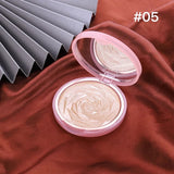 6 Colors Flower Glow Powder Diamond Bronze body Highlighter Face Makeup Brightening Highlighting Pressed